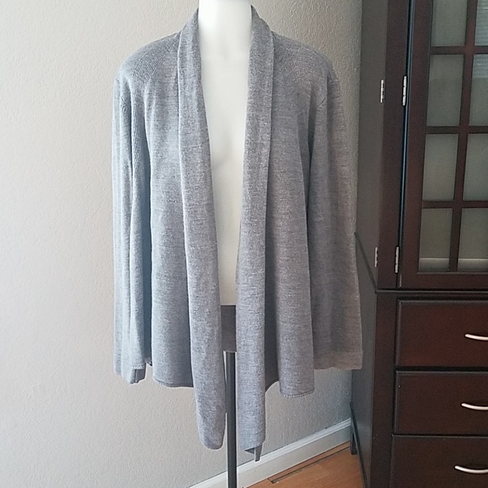 Open Front Drape Cardigan